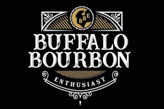 design buffalo bourbon enthusiast brand logo