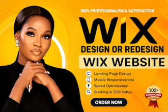 design a professional wix website or redesign wix website