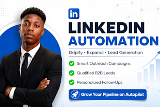 do linkedin automation, b2b lead generation with dripify, expandi, heyreah