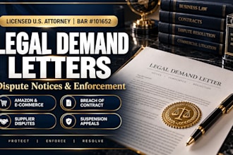 write an etsy suspension appeal or marketplace legal dispute letter