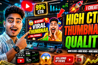 create high CTR youtube thumbnails that increase views