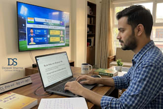 write hindi cricket match summary and news article