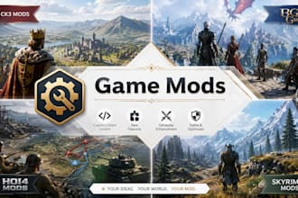 create custom mods for crusader kings iii, bg3, hoi4, and skyrim