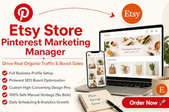 run esty marketing, etsy pinterest manager to get shop etsy sales