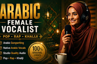 be your arabic female singer songwriter female vocalist for pop, rap and khaliji