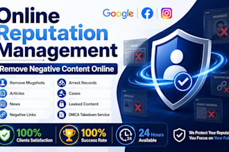remove mugshots erase false bad news links articles cases on google