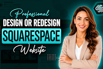 build squarespace website, design or redesign squarespace website development