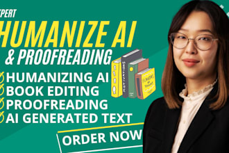 humanize ai content, edit ai content, rewrite ai content and convert ai to human