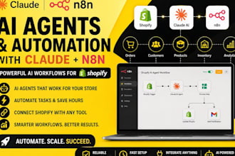 build claude ai agent shopping agent for shopify mcp integration n8n automation