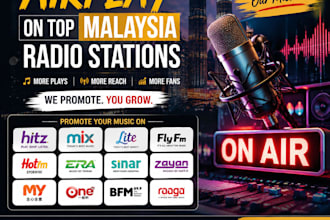 get your tracks heard on malaysias top radio channels