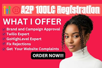 register your a2p 10dlc that has gotten rejected