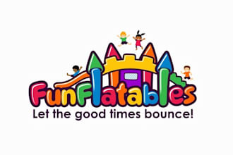make captivating logo for a new inflatable rental company
