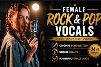 be your female rock pop singer female edm singer female vocalist songwriter