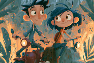 draw cartoon illustrations and characters