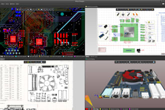 design pcb schematic and layout in altium, kicad, eagle, proteus