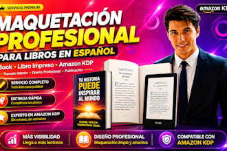 realizamos el formato y el diseño profesional de tu libro en español