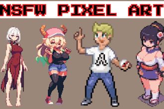 make nsfw pixel art character pokemon sprite sheet top down pixel animation gif