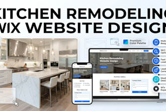 wix design a professional wix website for your kitchen remodeling business web