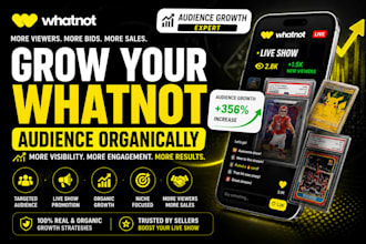 promote your whatnot live show and grow your audience organically