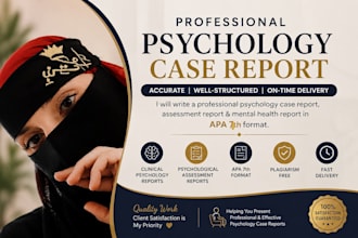 write a professional psychology case report