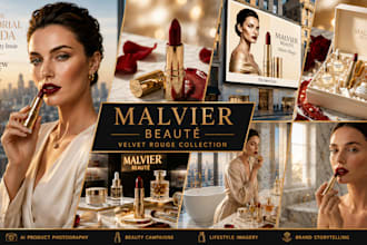create luxury ai beauty and cosmetic advertising campaigns