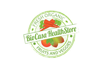 make outstanding stamp style logo for our super food store