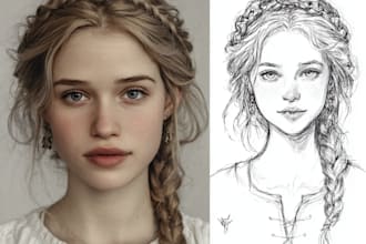 paint a realistic digital portrait