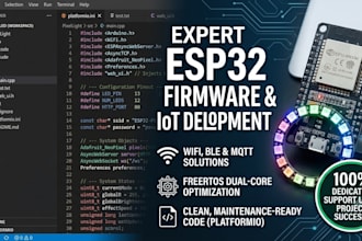write professional esp32 firmware and iot embedded programming
