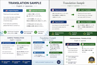 provide natural english and japanese translation by a bilingual speaker