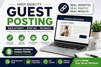 publish niche relevant guest posts with dofollow links