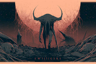 draw dark art horror illustration