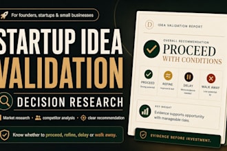 conduct market research for your startup or business idea