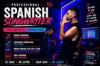 write a catchy spanish song, chorus or lyrics for your music