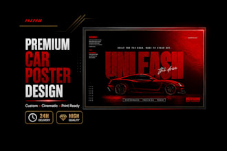 design premium automotive and car posters
