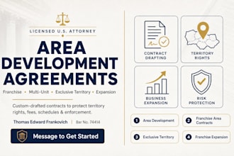write exclusive territory development agreements
