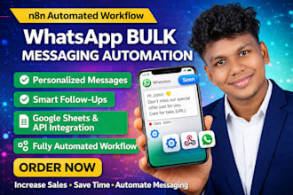 setup whatsapp automation for chatbot, bulk messaging