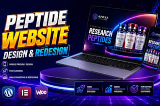 create peptide website for research peptide woocommerce peptide store