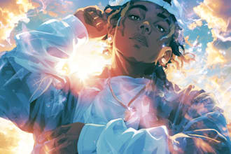 create anime cartoon album cover  art as you wish