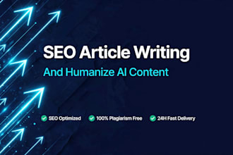 write SEO blog and humanize ai content