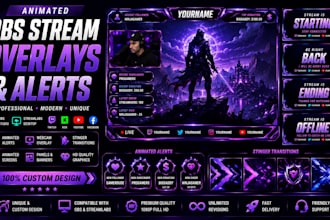 create animated obs stream overlays and alerts