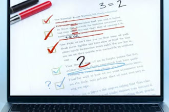 proofread and edit articles