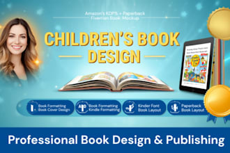 do children book design kindle ebook paperback formatting children book layout