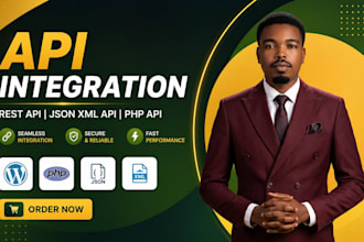 integrate rest API, json XML API, PHP API into wordpress plugin or website