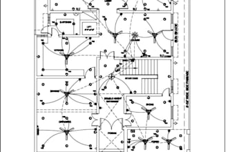 design electrical layout, lighting plan and mep drawings in autocad