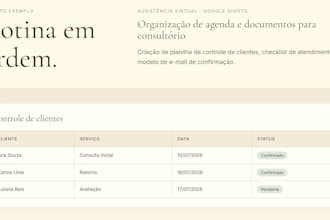 virtual assistant for admin tasks and organization