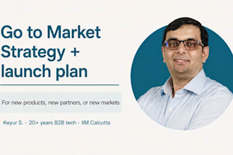 create your go to market strategy for a new market or launch
