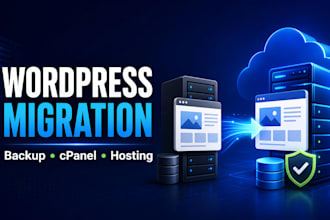 migrate your wordpress website with backup cpanel and hosting setup