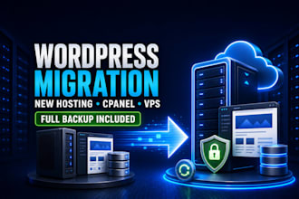 migrate wordpress website to new hosting cpanel cyberpanel or vps