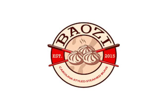 design custom food truck steamed buns logo