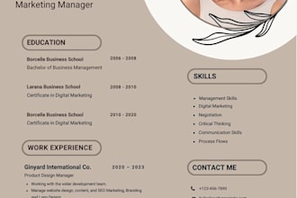 design professional ats friendly CV and resume